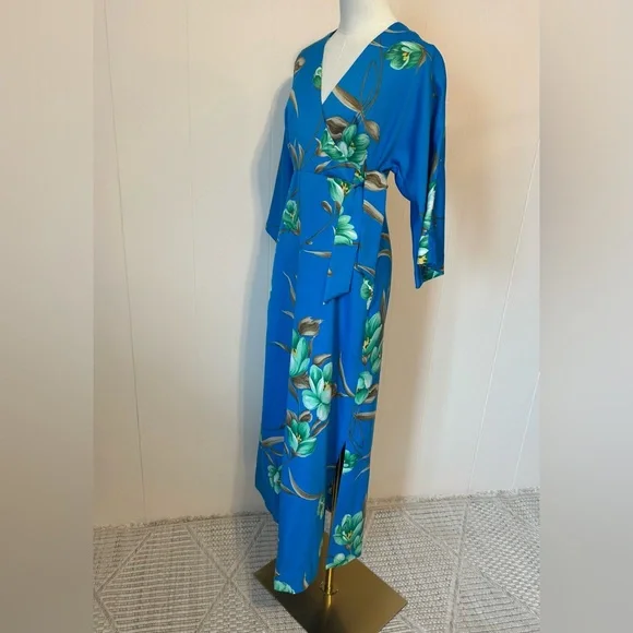 Vintage Tori Richard for Liberty house Hawaiian dress with side slit size 10 - Picture 3 of 12